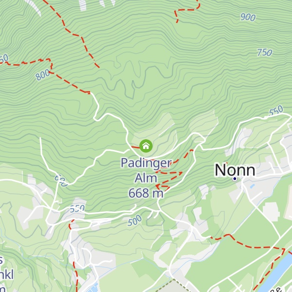 Map of Padinger Alm