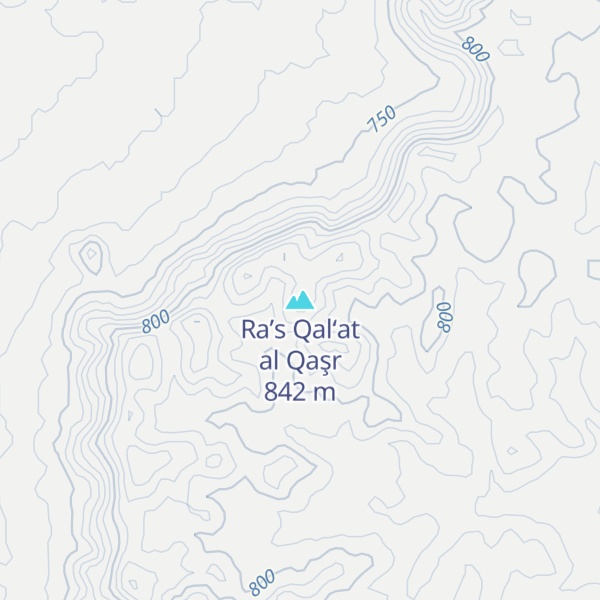 Map of Ra’s Qal‘at al Qaşr