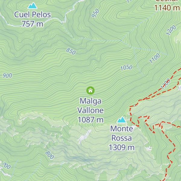Map of Malga Vallone