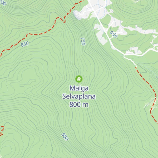 Map of Malga Selvaplana