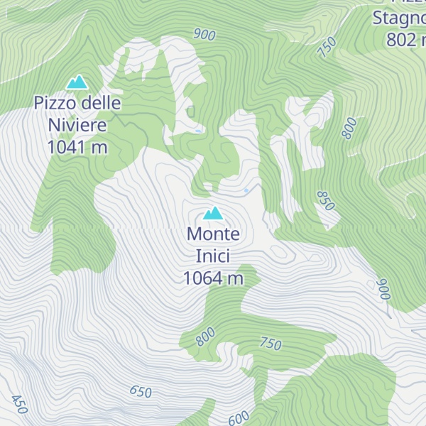 Map of Monte Inici