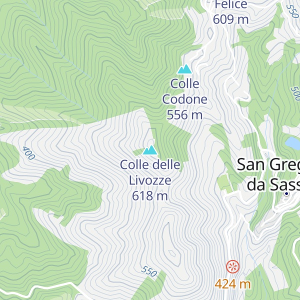 Map of Colle delle Livozze