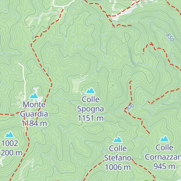 Map of Colle Spogna