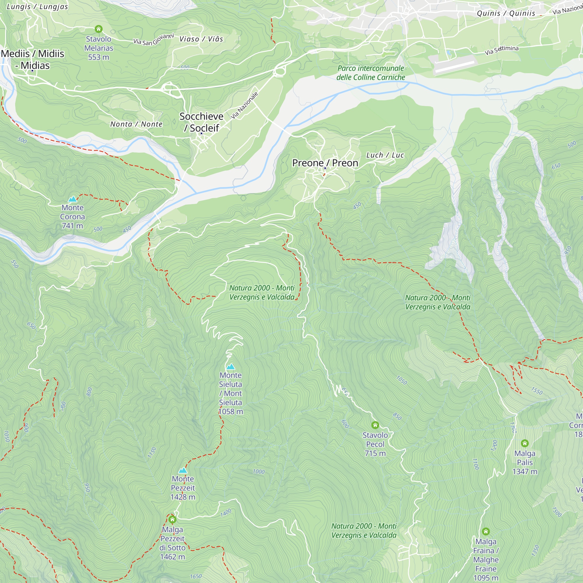 Stallo Lunas map