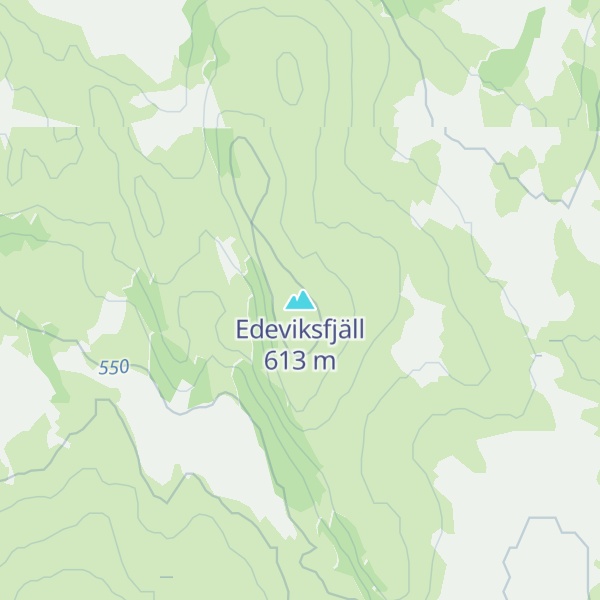 Map of Edeviksfjäll