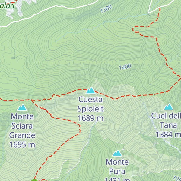 Map of Cuesta Spioleit