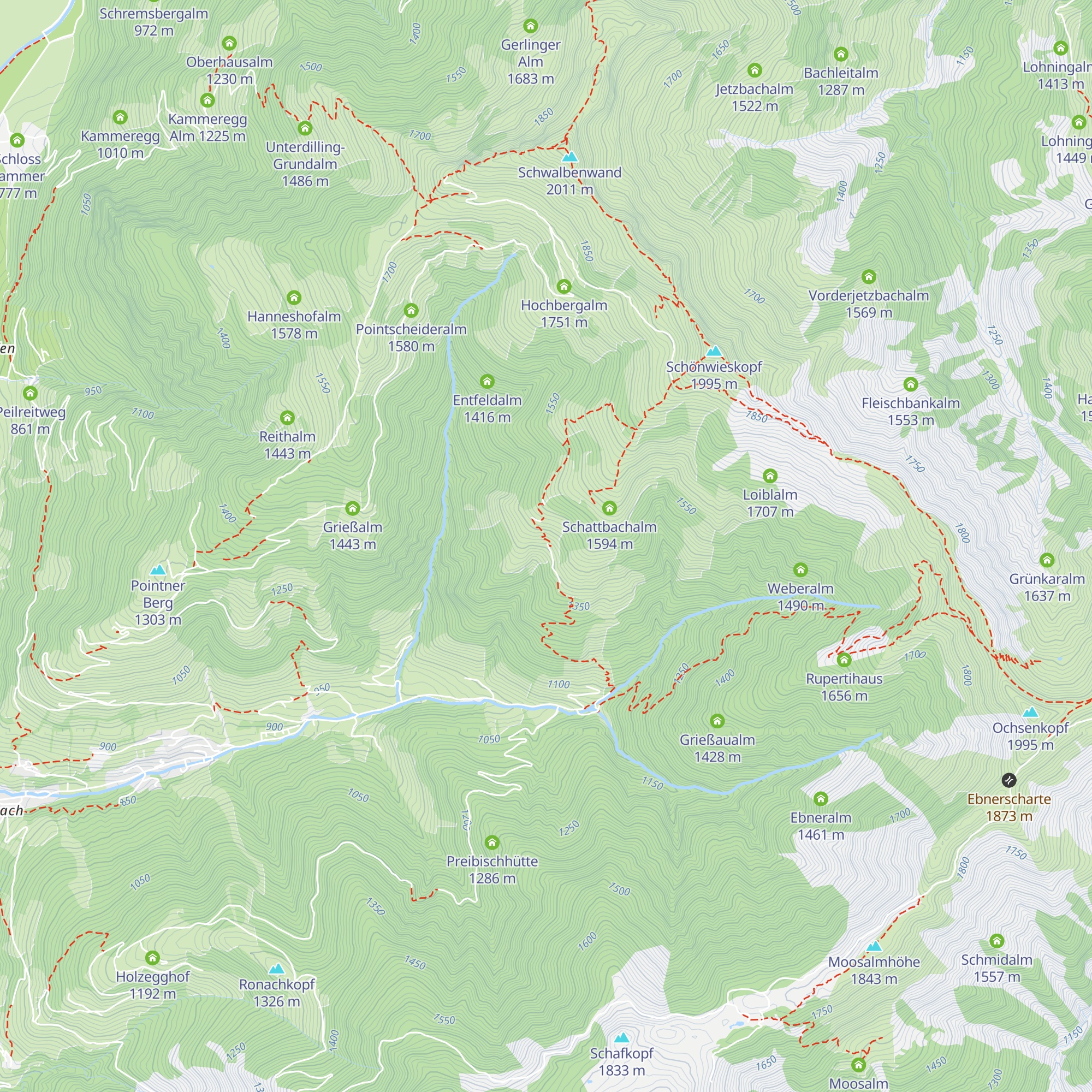 Unterdillingalm map