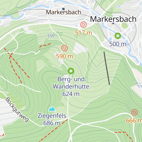 Map of Berg- und Wanderhütte