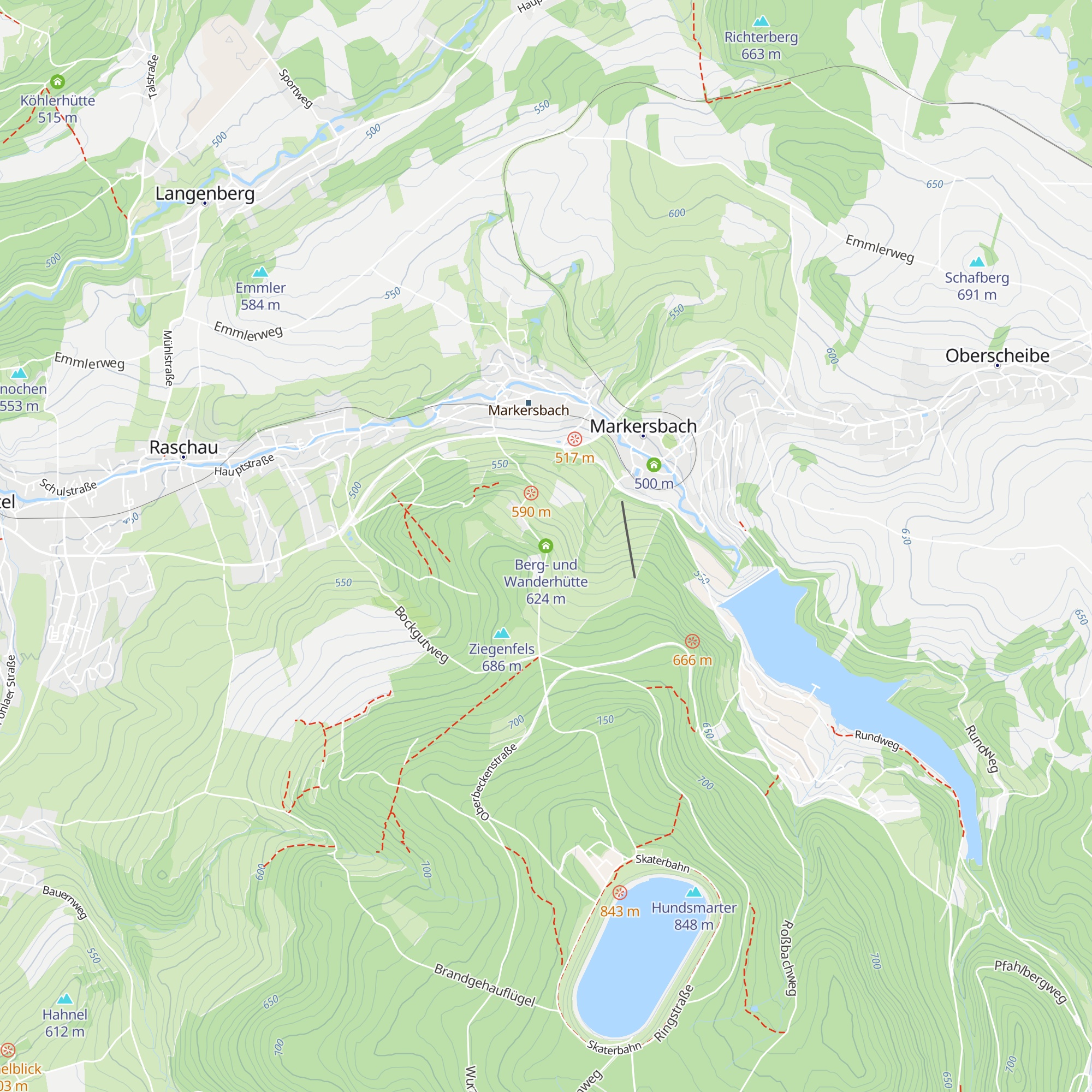Berg- und Wanderhütte map