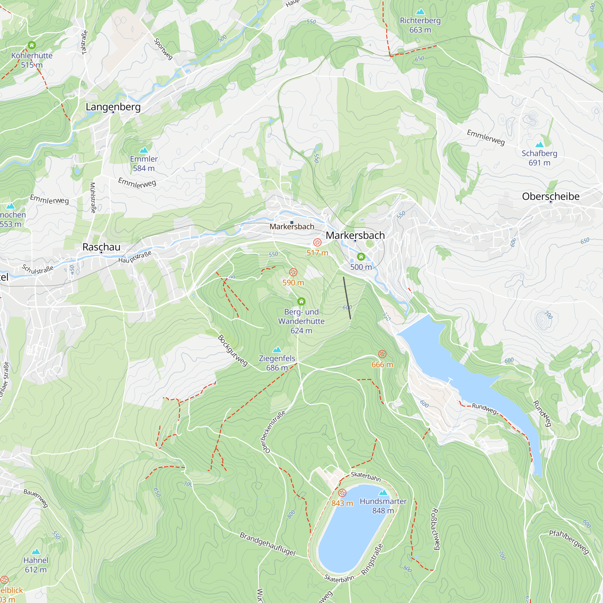 Berg- und Wanderhütte map