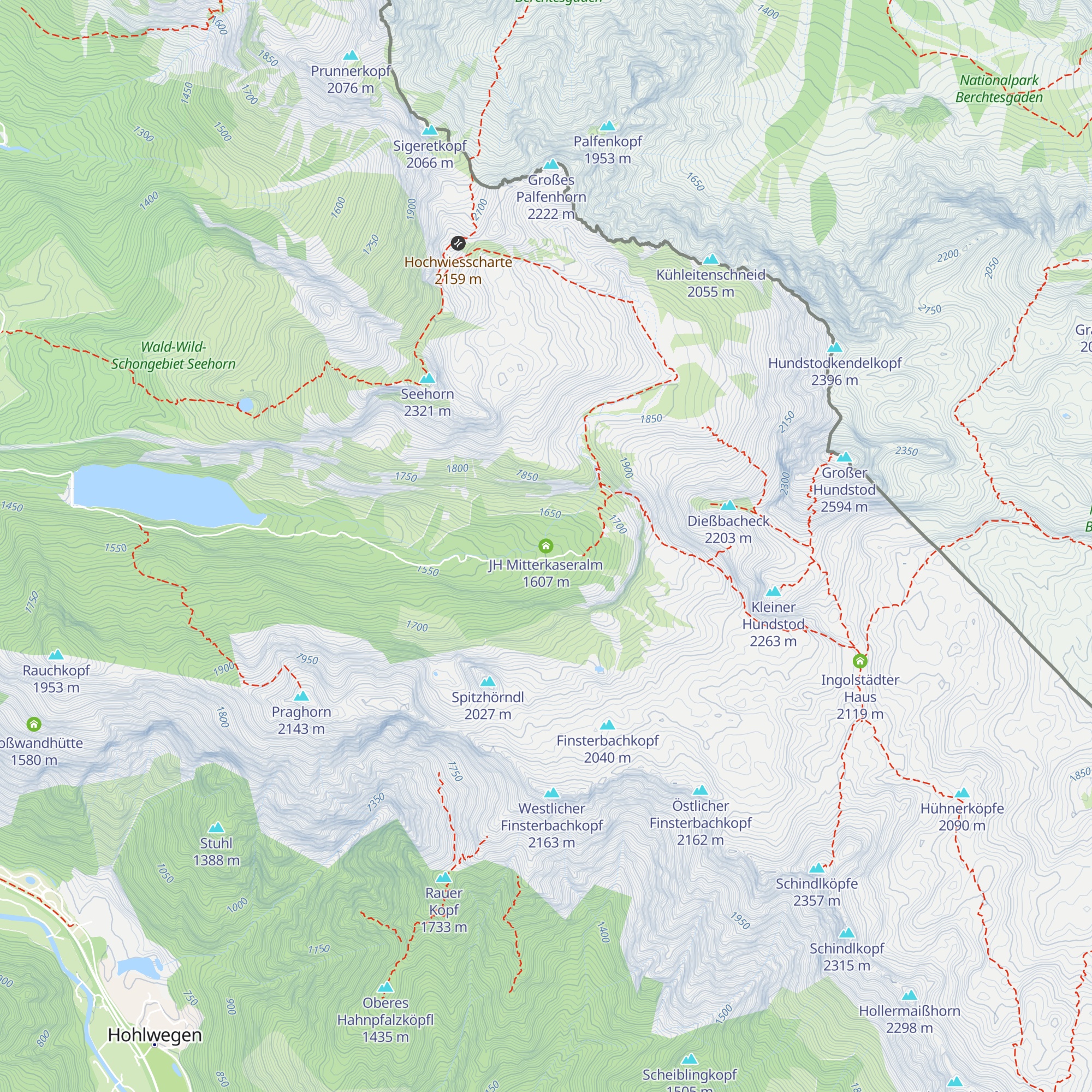JH Mitterkaseralm map