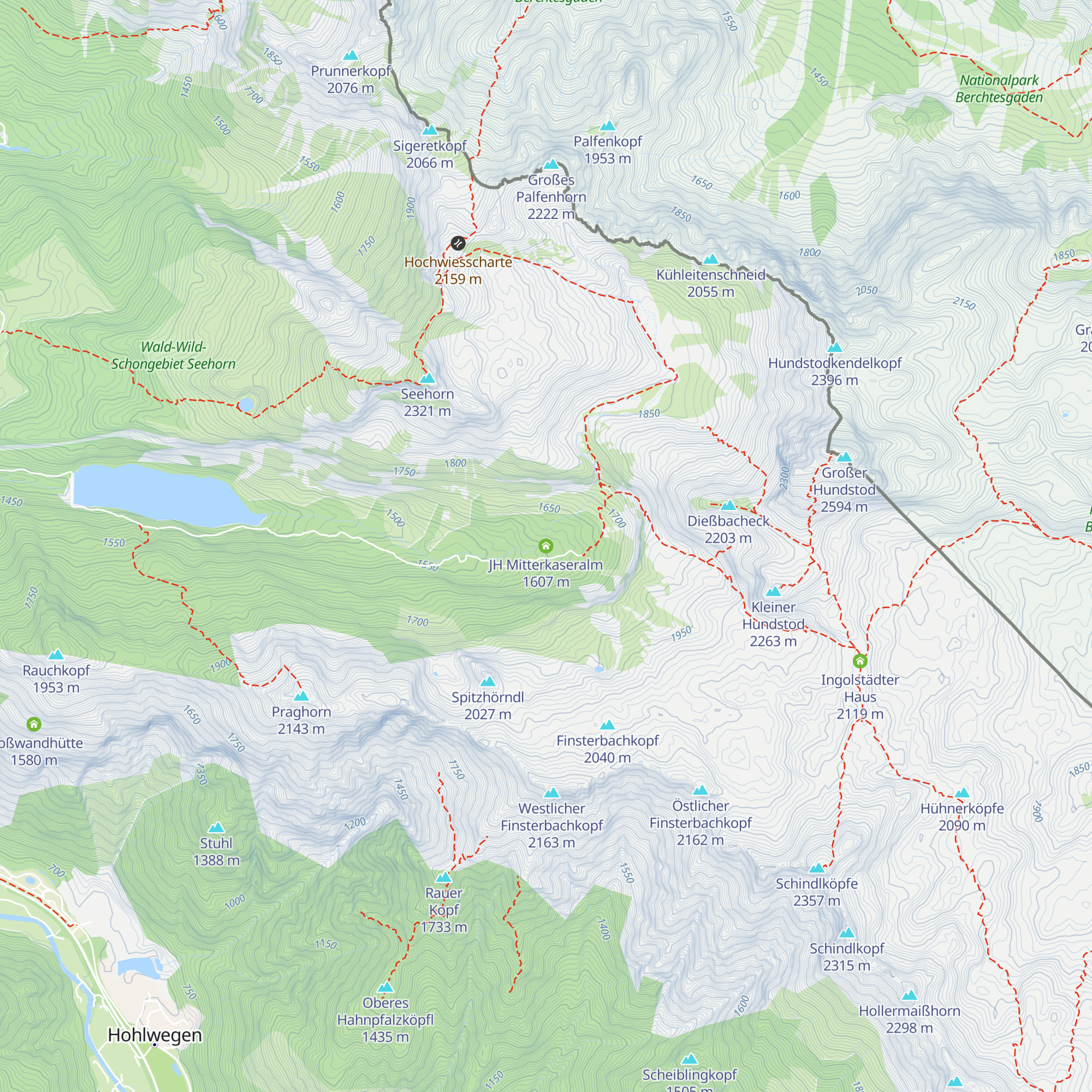 JH Mitterkaseralm map