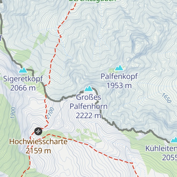 Map of Großes Palfenhorn