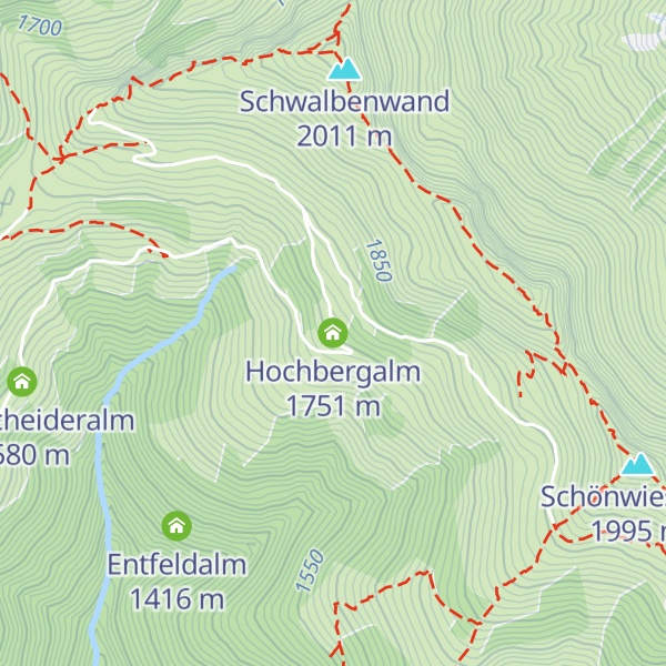 Map of Hochbergalm