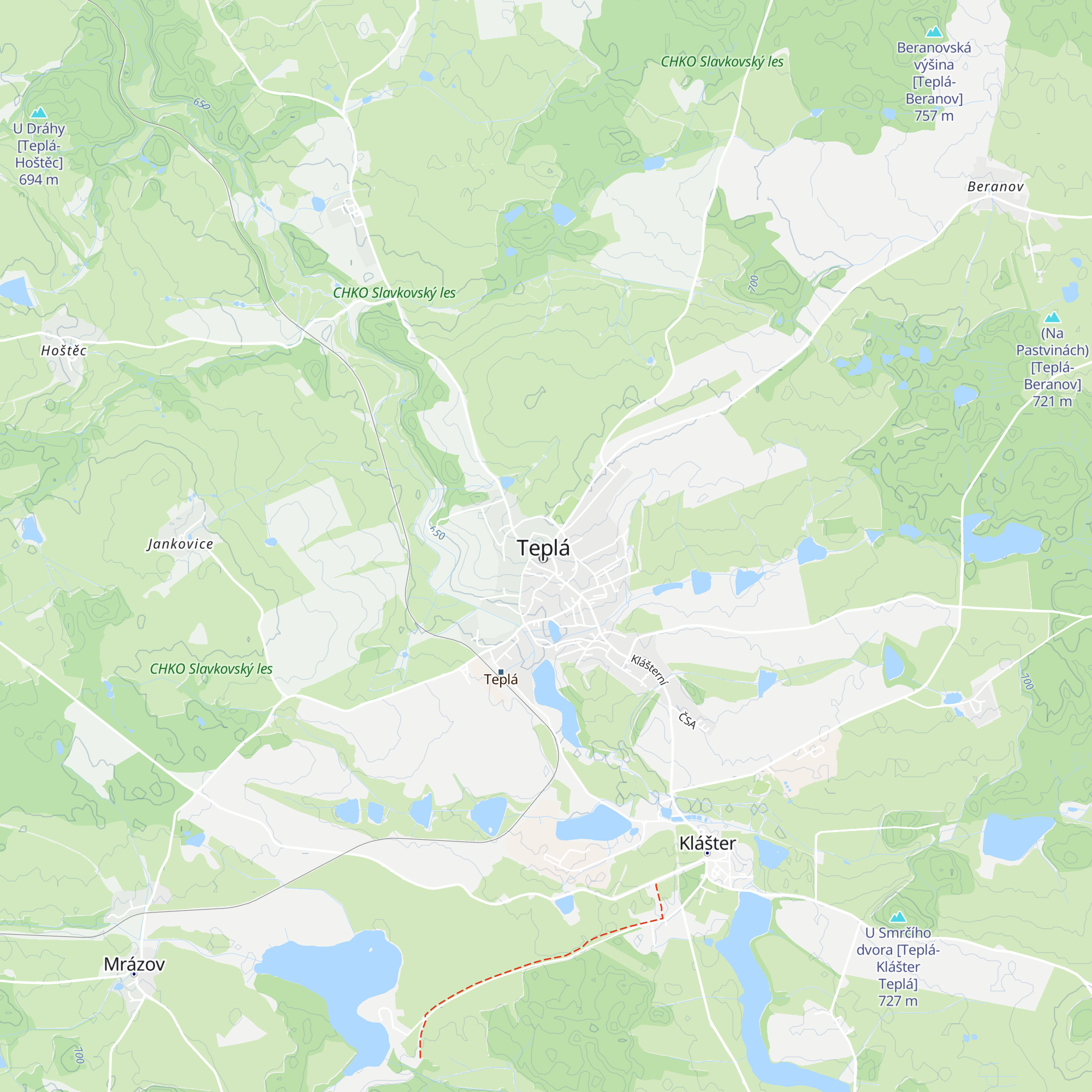 Infocentrum Teplá map