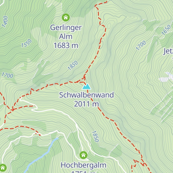 Map of Schwalbenwand