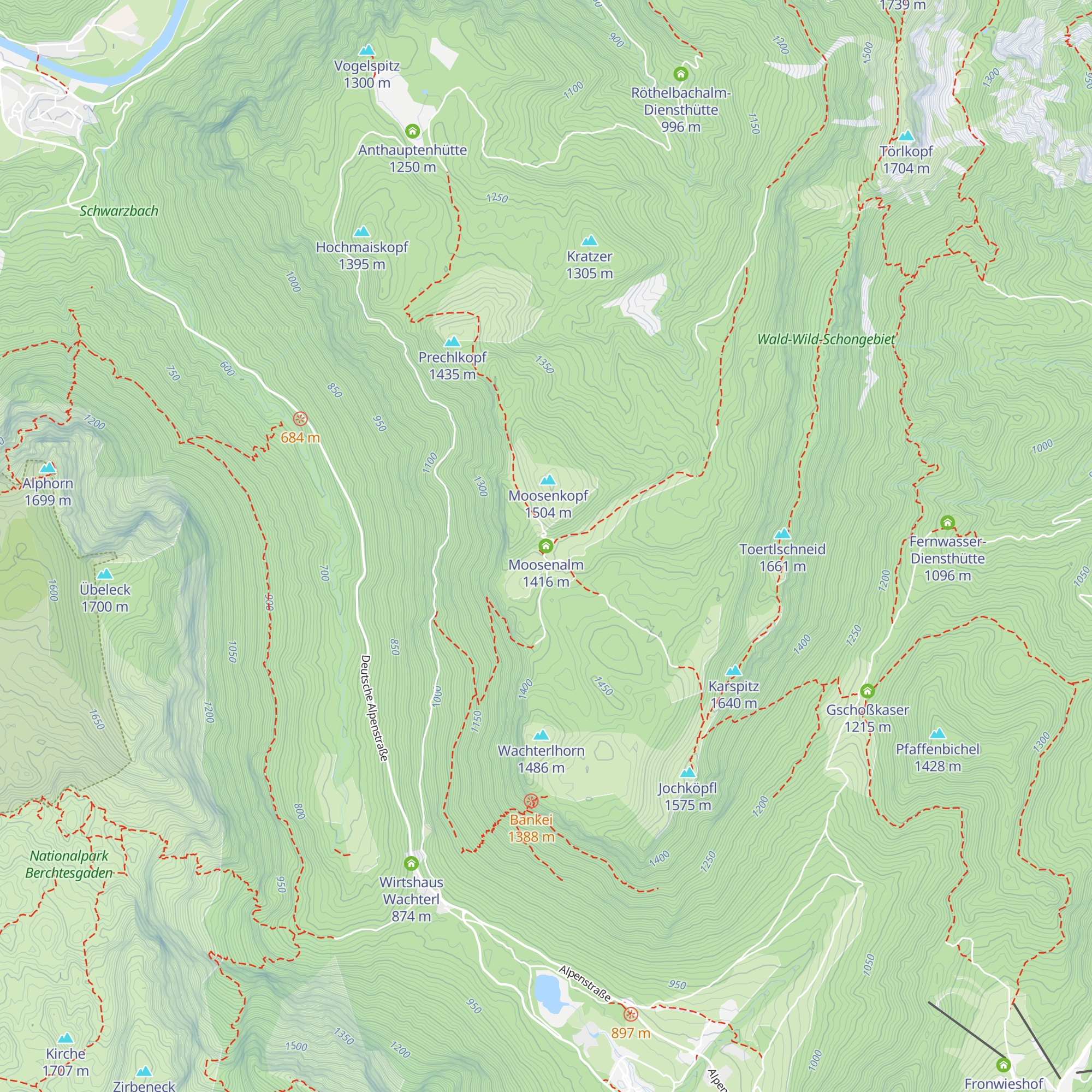 Moosenalm map
