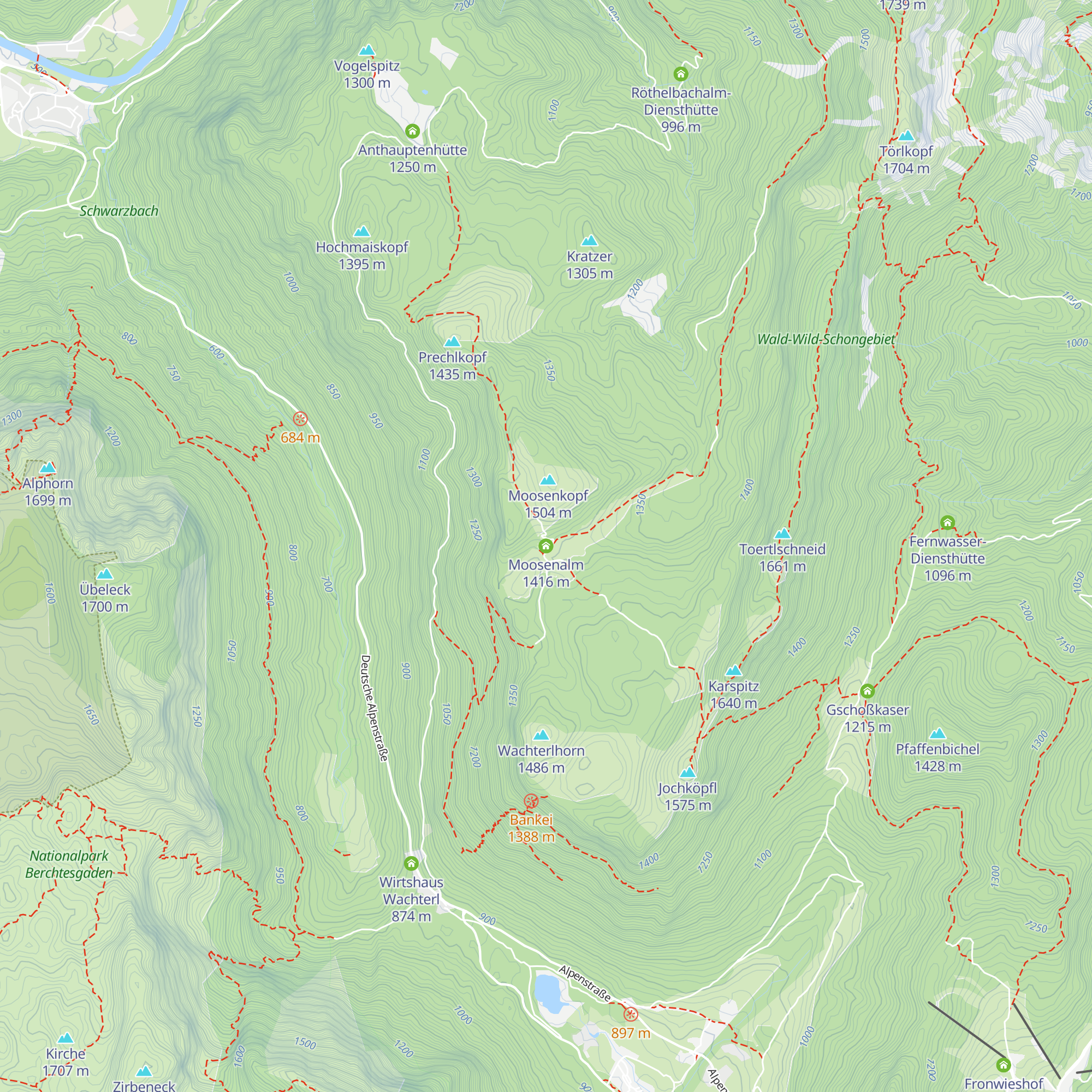 Moosenalm map