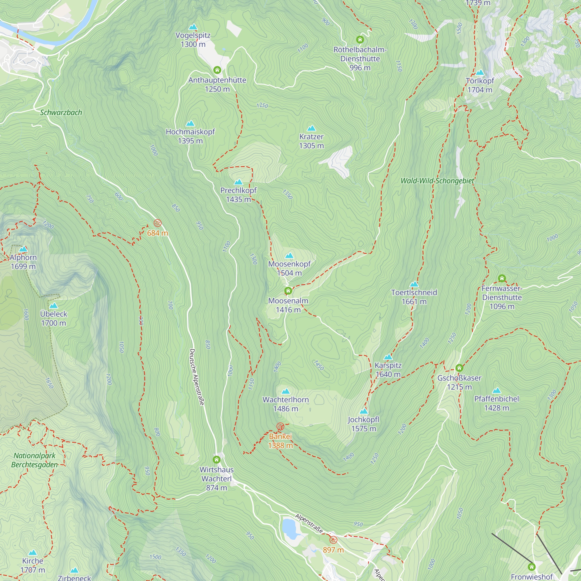 Moosenalm map
