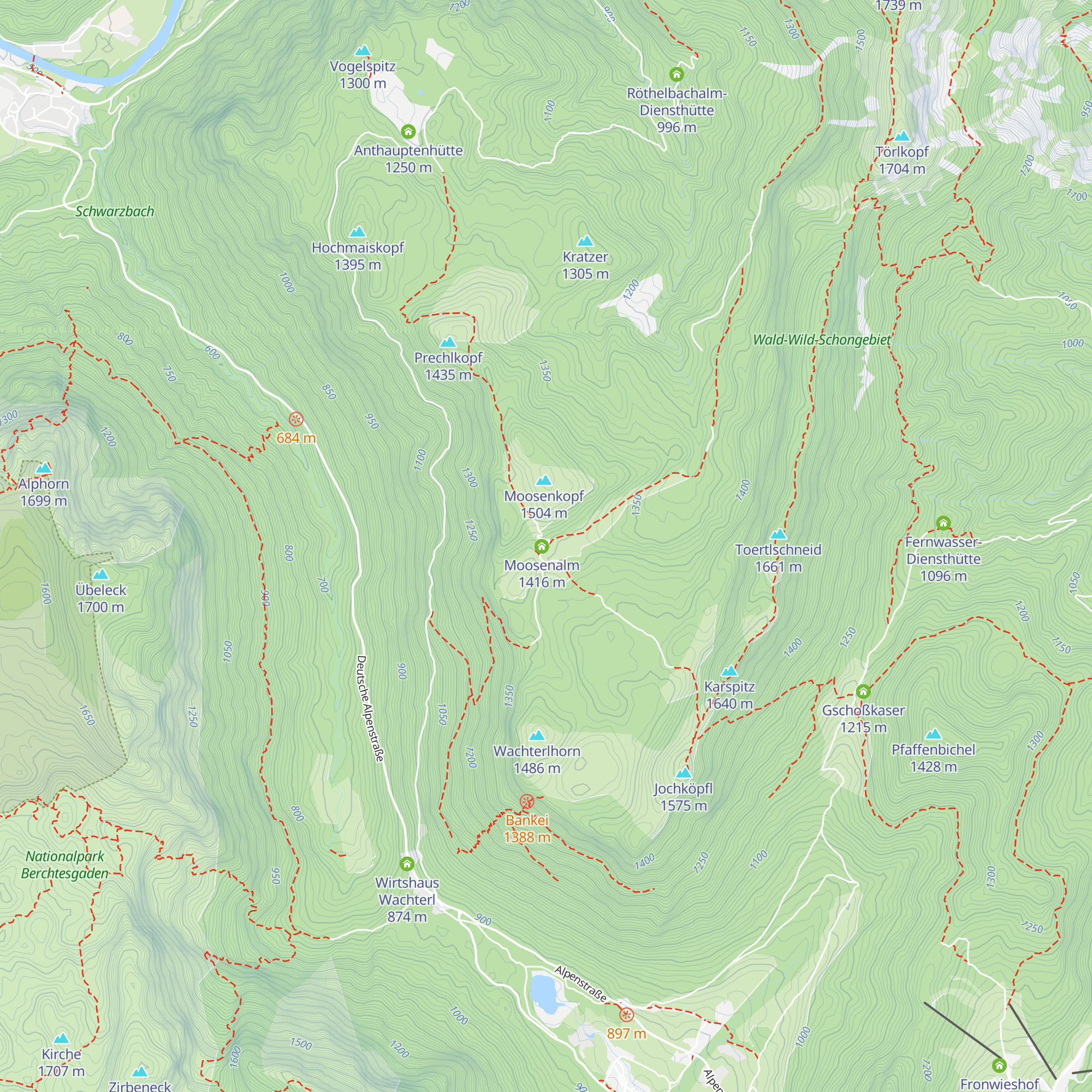 Moosenalm map