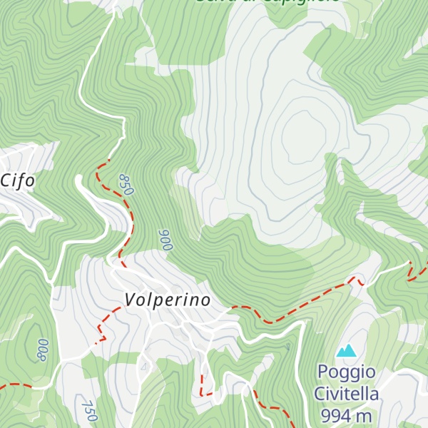 Map of Monte del Pozzo