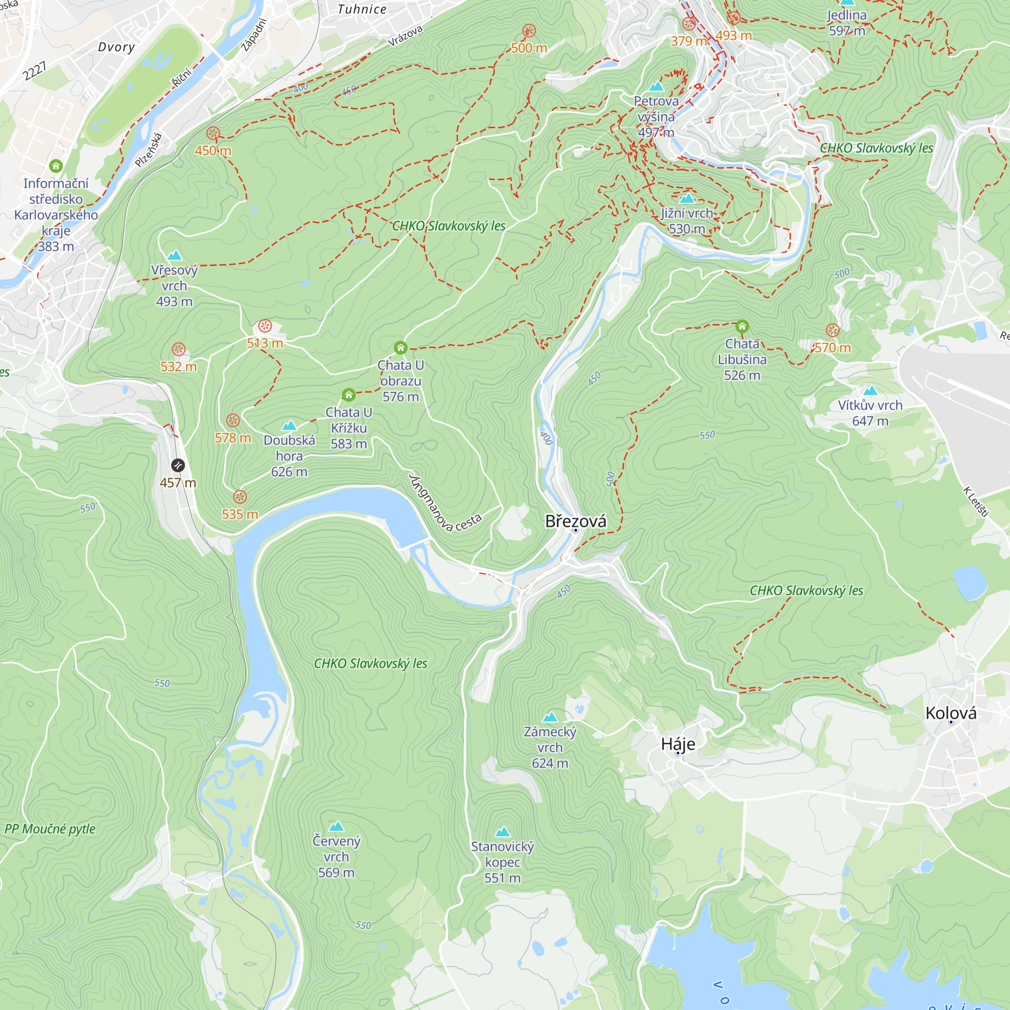 Chata Myslivců map