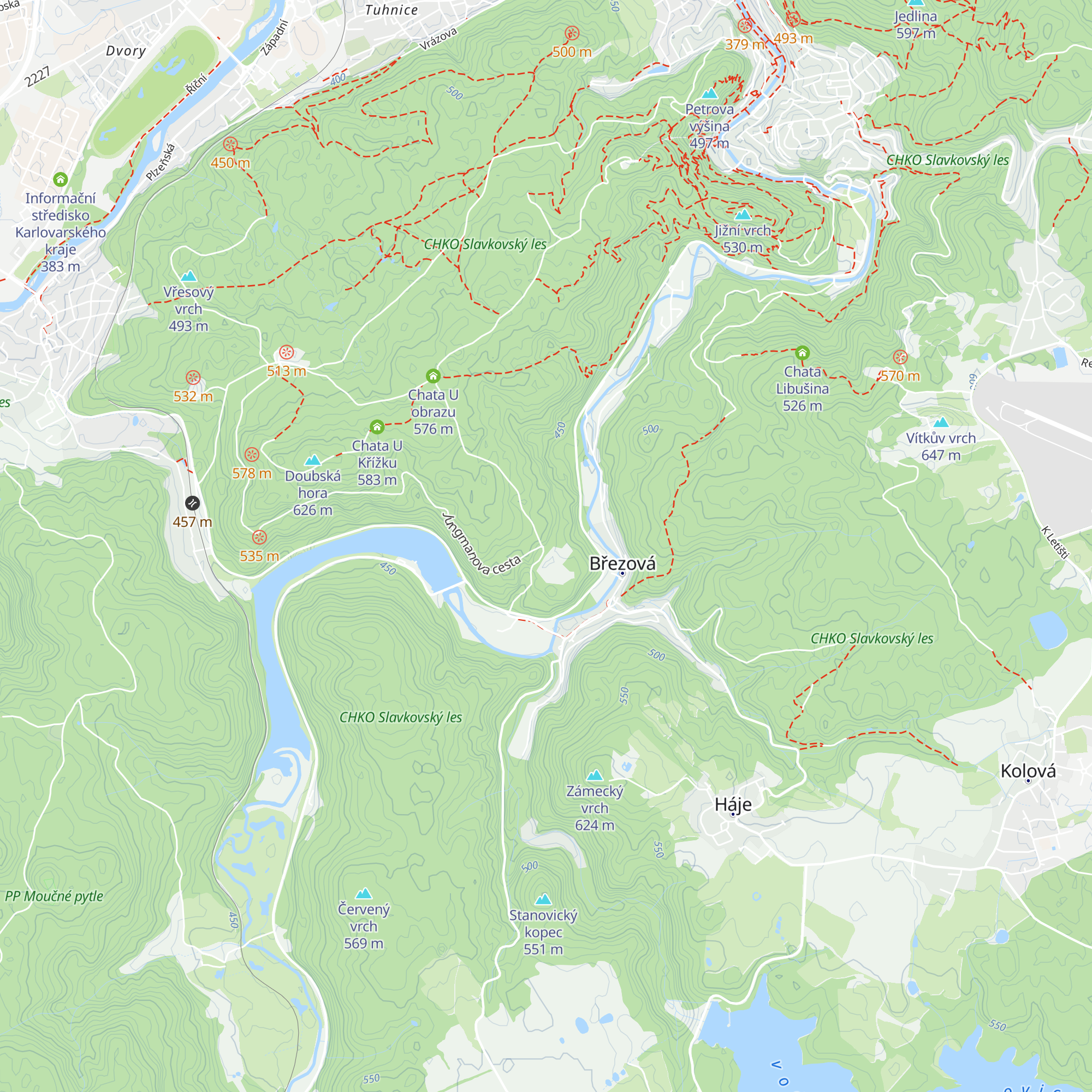 Chata Myslivců map