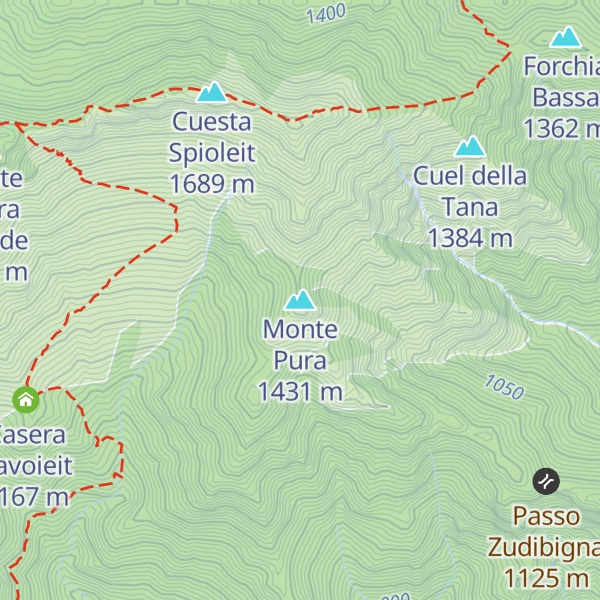 Map of Monte Pura