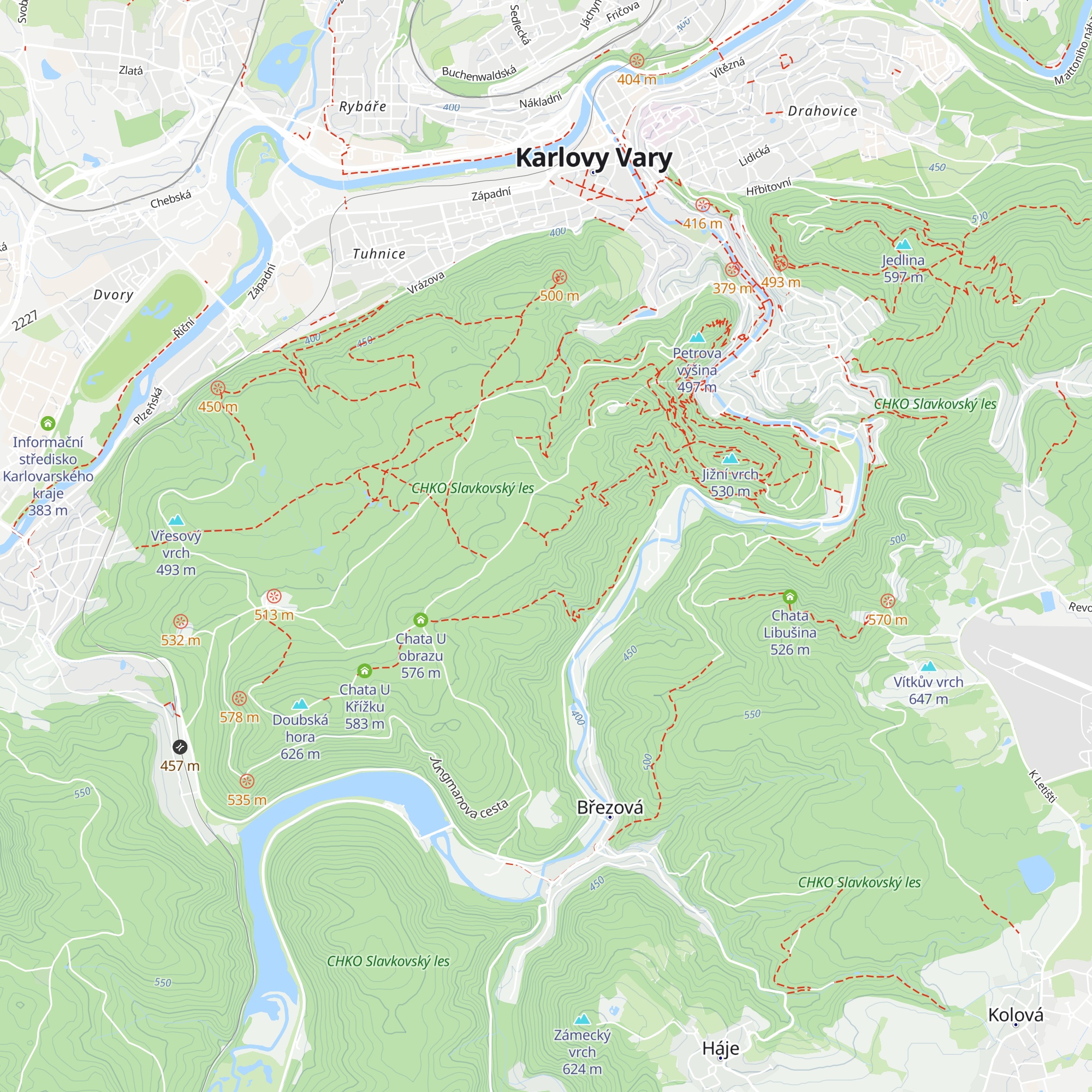 Chata Kazatelna map