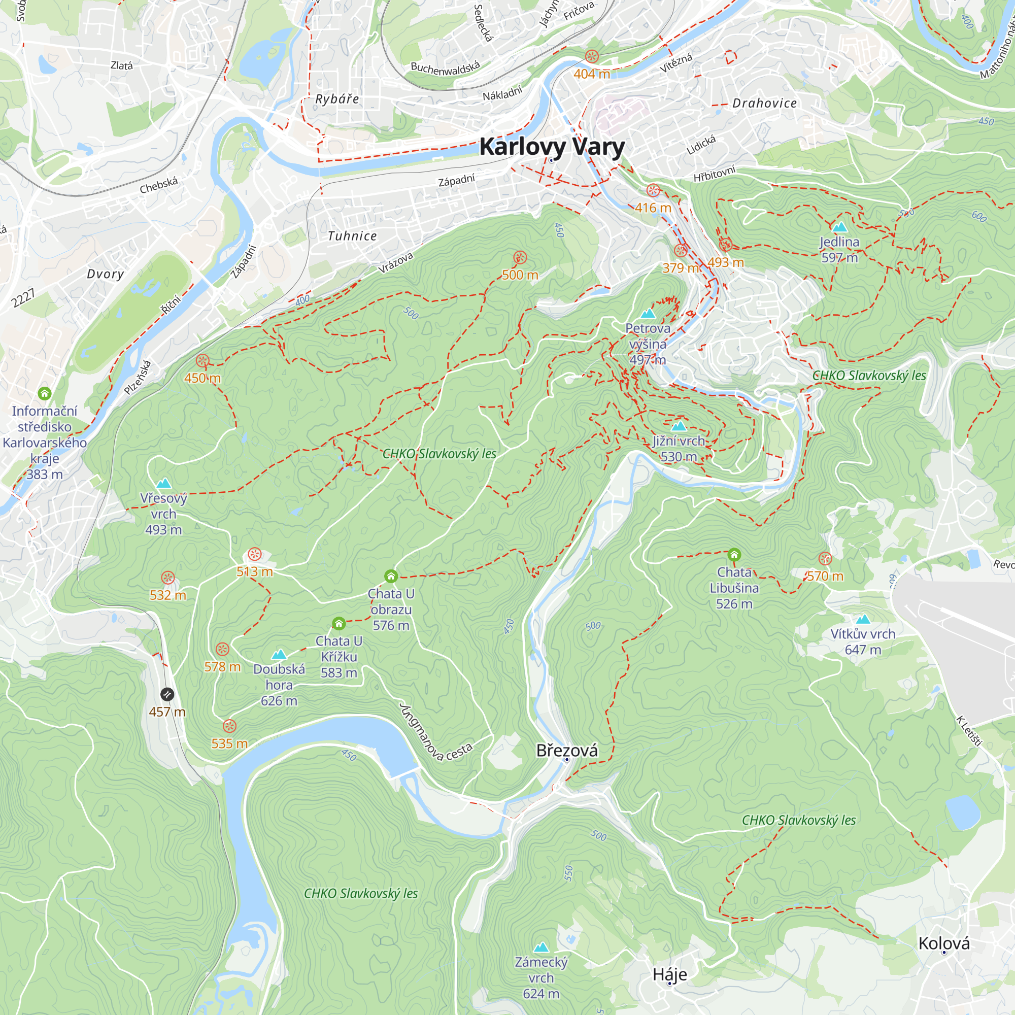 Chata Kazatelna map
