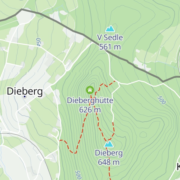 Map of Dieberghütte