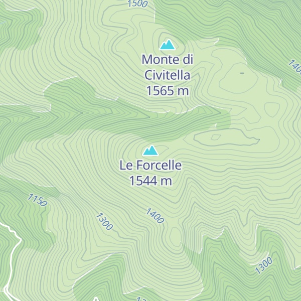 Map of Le Forcelle