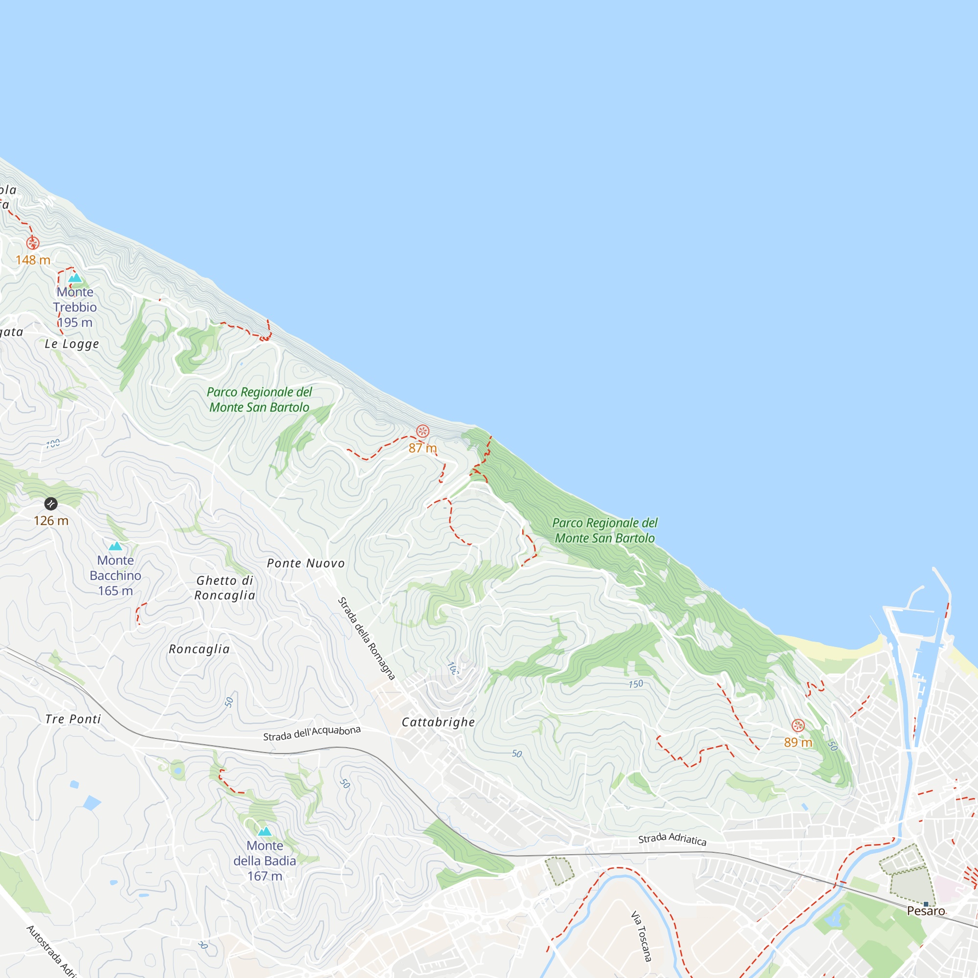 Rifugio Santa Marina map