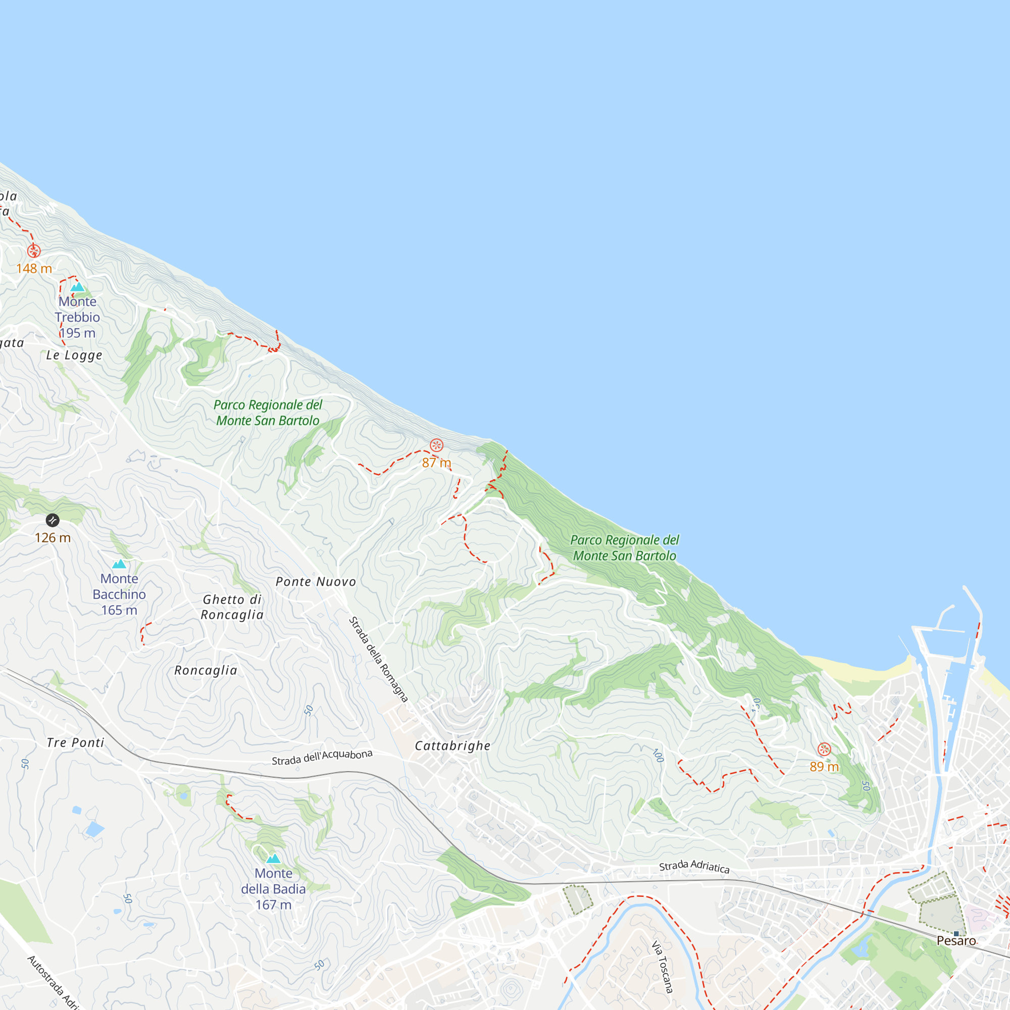 Rifugio Santa Marina map