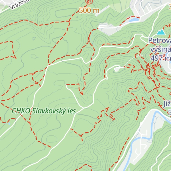 Map of Chata Lesní pobožnost