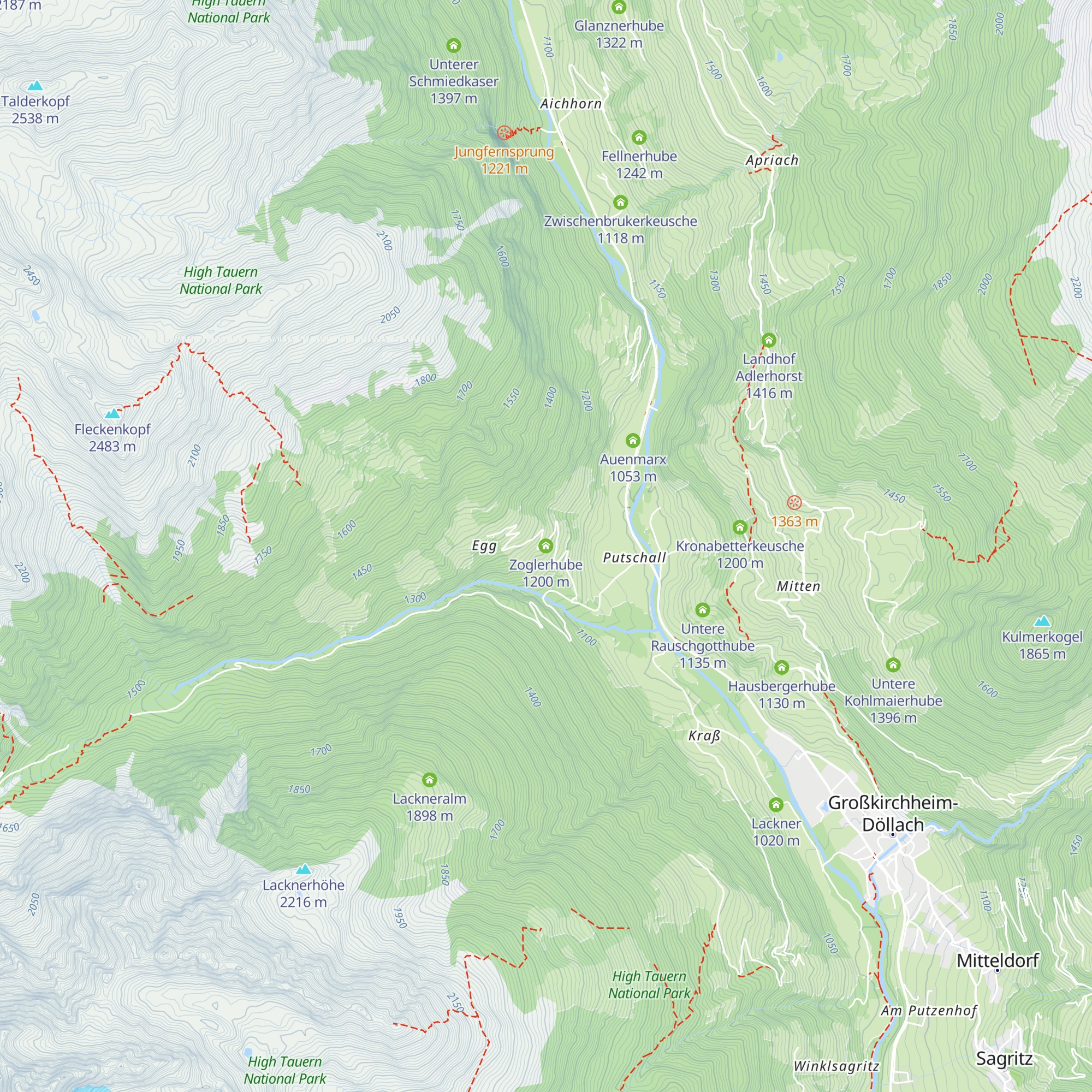 Zoglerhube map