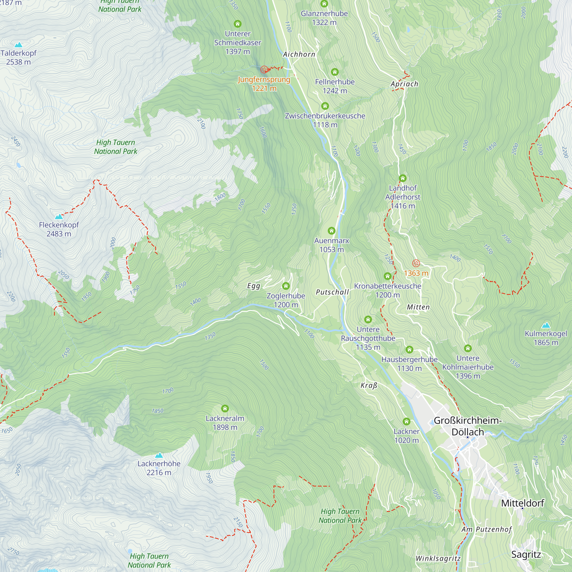 Zoglerhube map