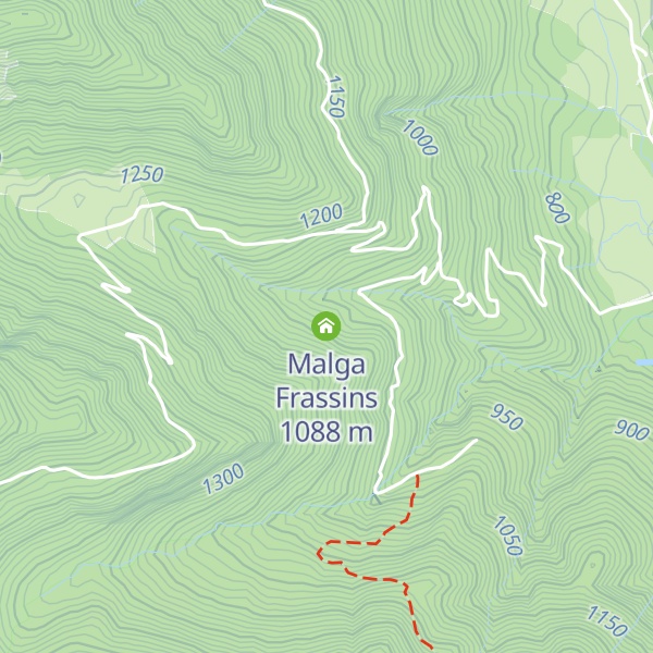 Map of Malga Frassins