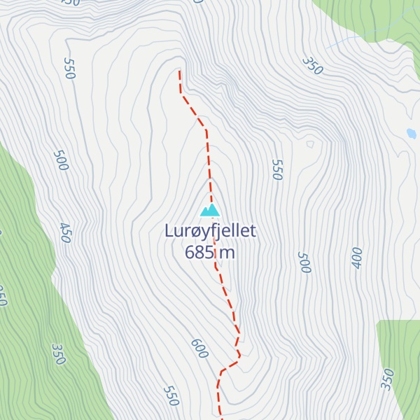 Map of Lurøyfjellet