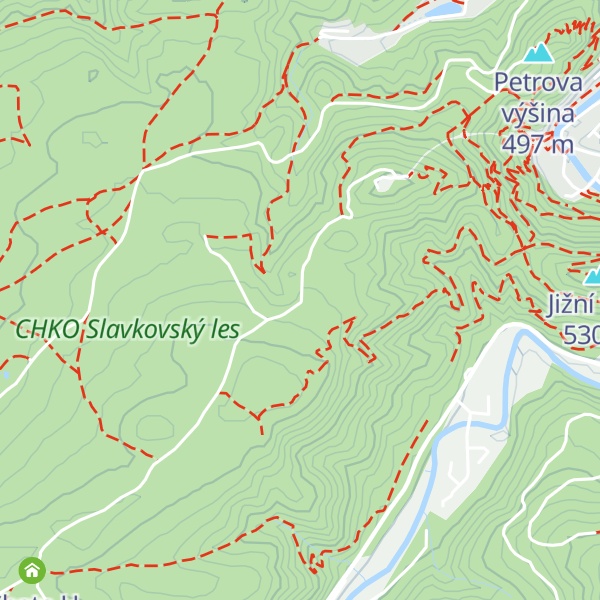 Map of Chata Přátelství