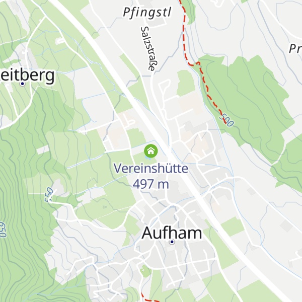 Map of Vereinshütte