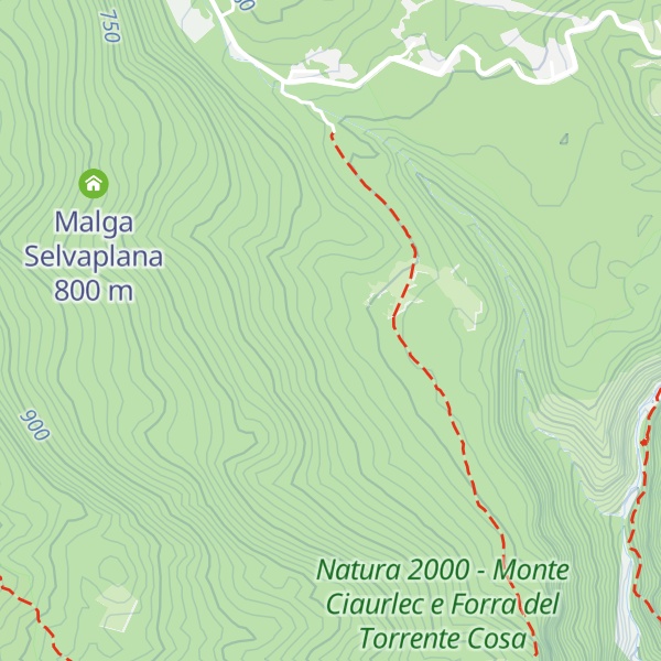 Map of Malga Chjavuianes