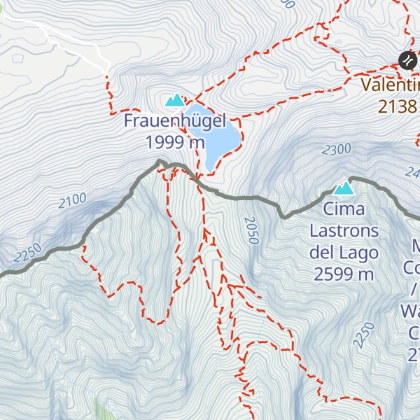 Map of Rifugio Lambertenghi Romanin