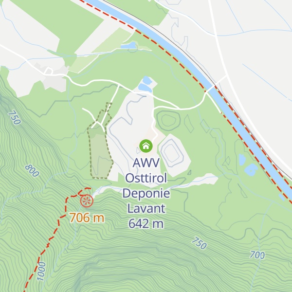 Map of AWV Osttirol Deponie Lavant