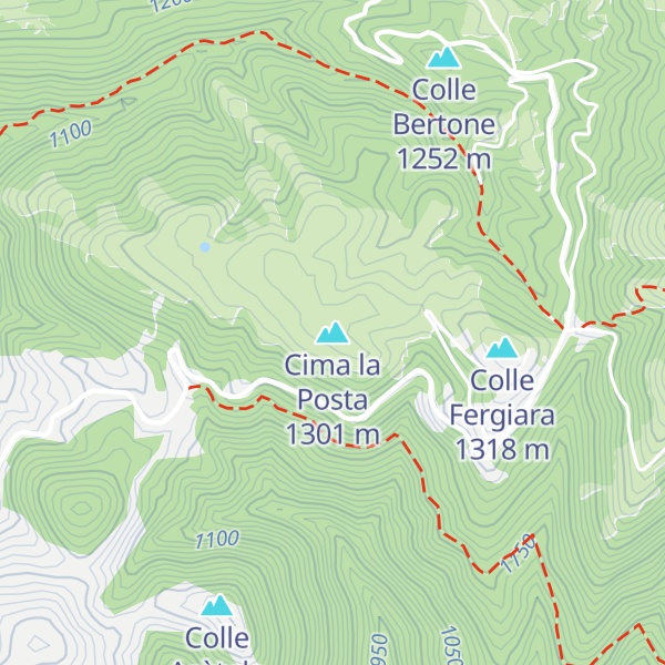 Map of Cima la Posta