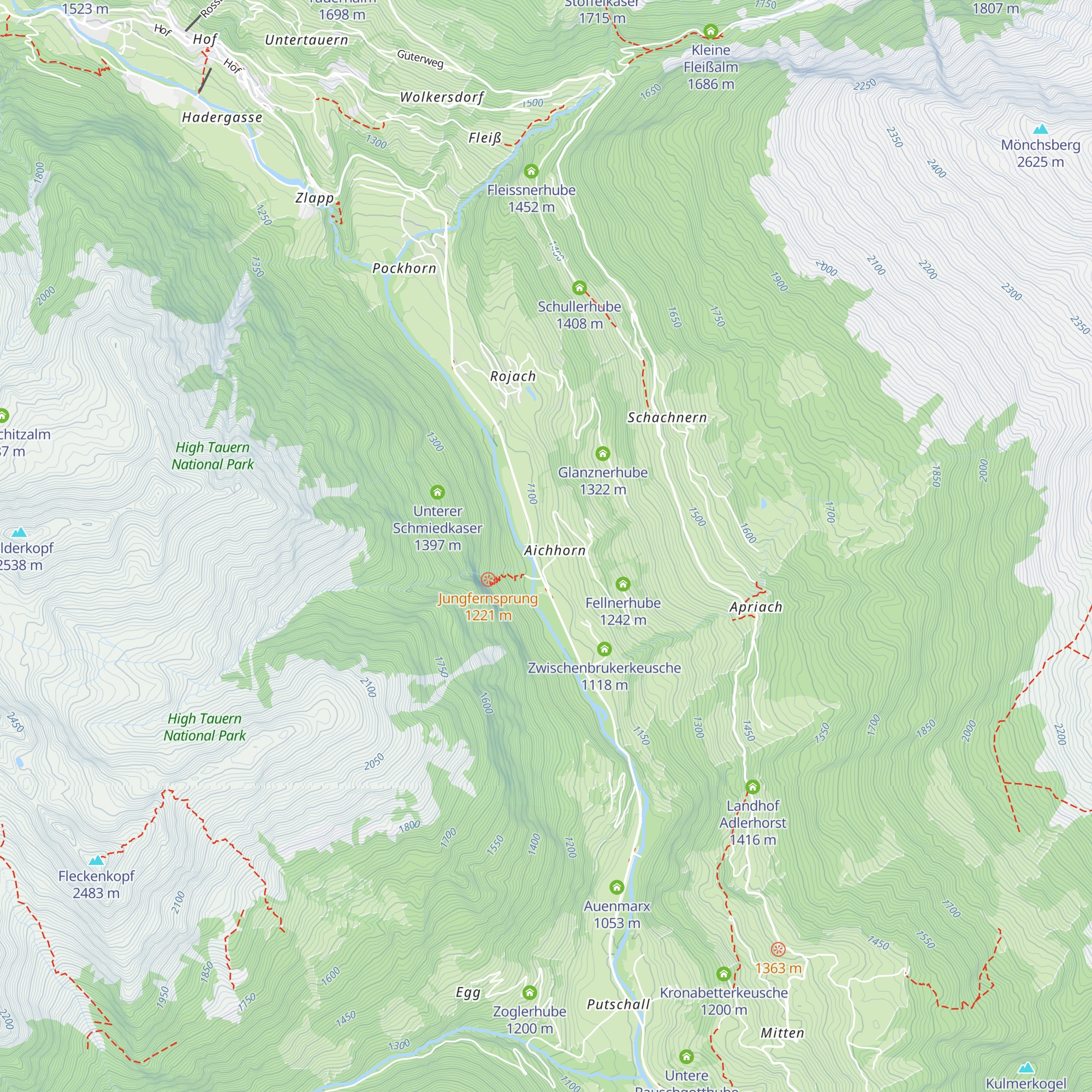 Aichhornerhube map