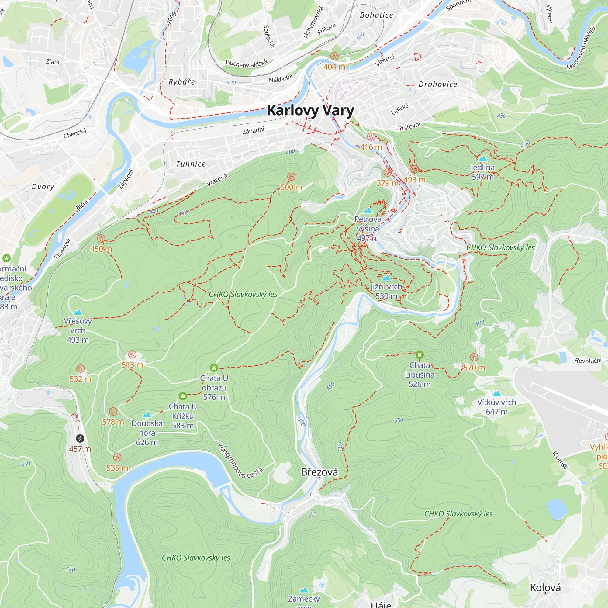 Chata Rusalka map