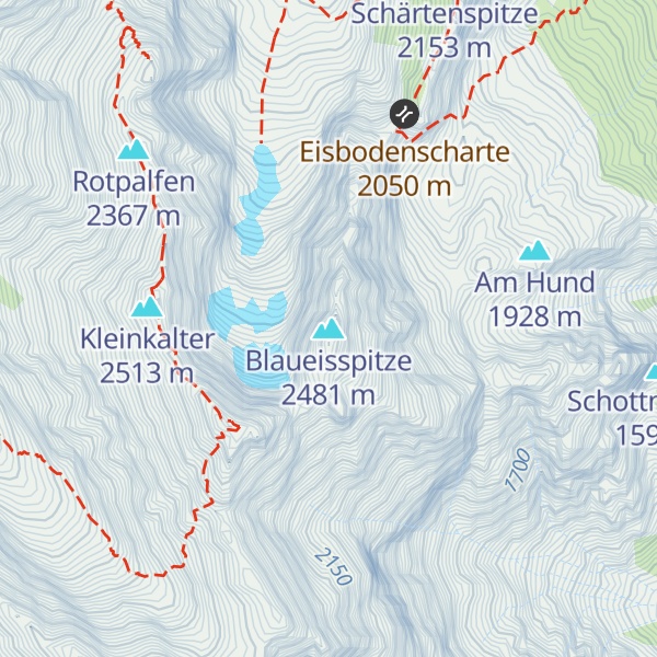 Map of Blaueisspitze