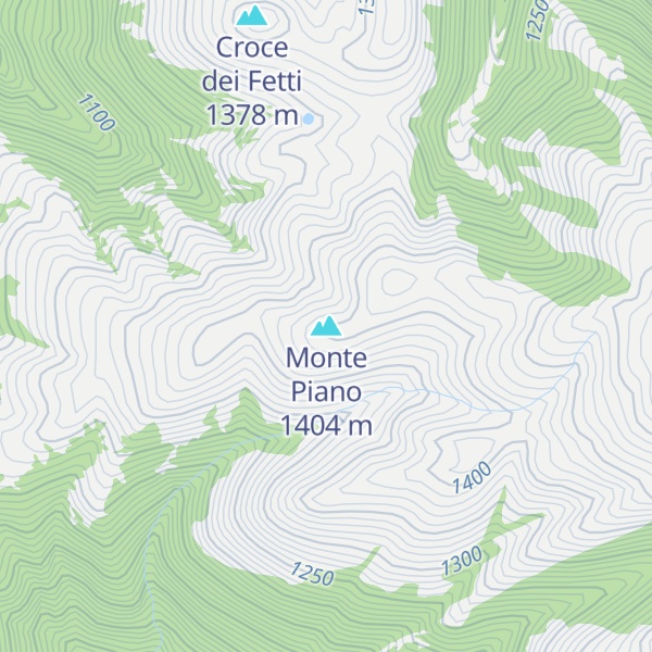 Map of Monte Piano