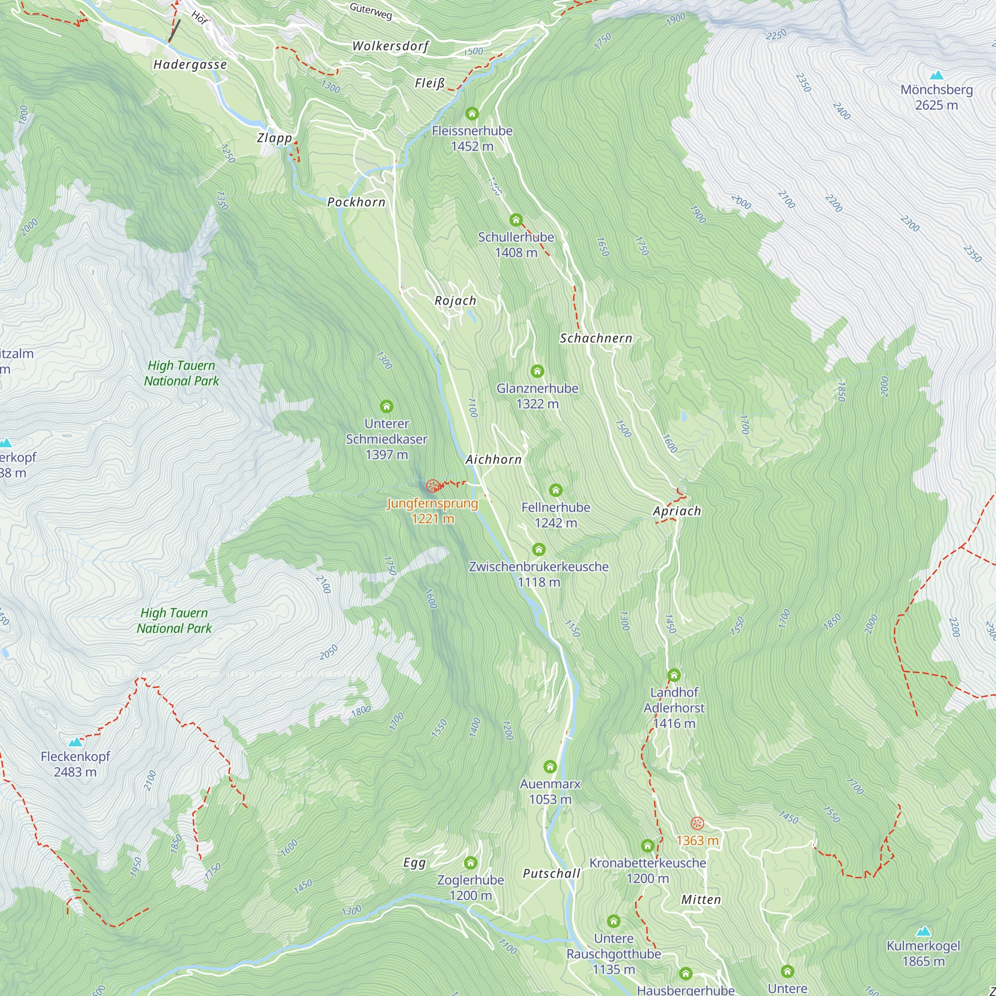 Paukerhube map